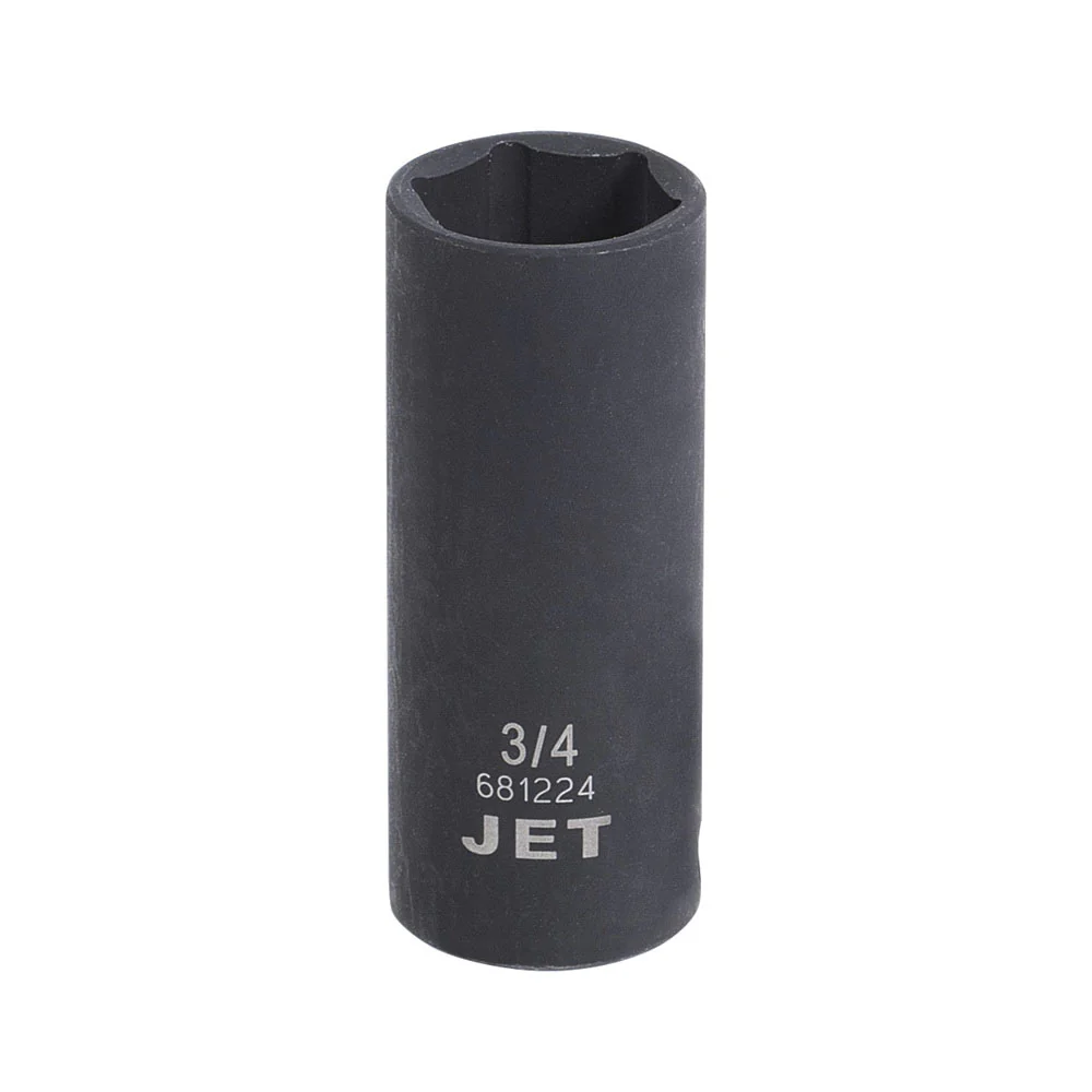 Jet 681224  ~  3/8 Inch X 3/4 Inch Deep Impact Socket 6 Point