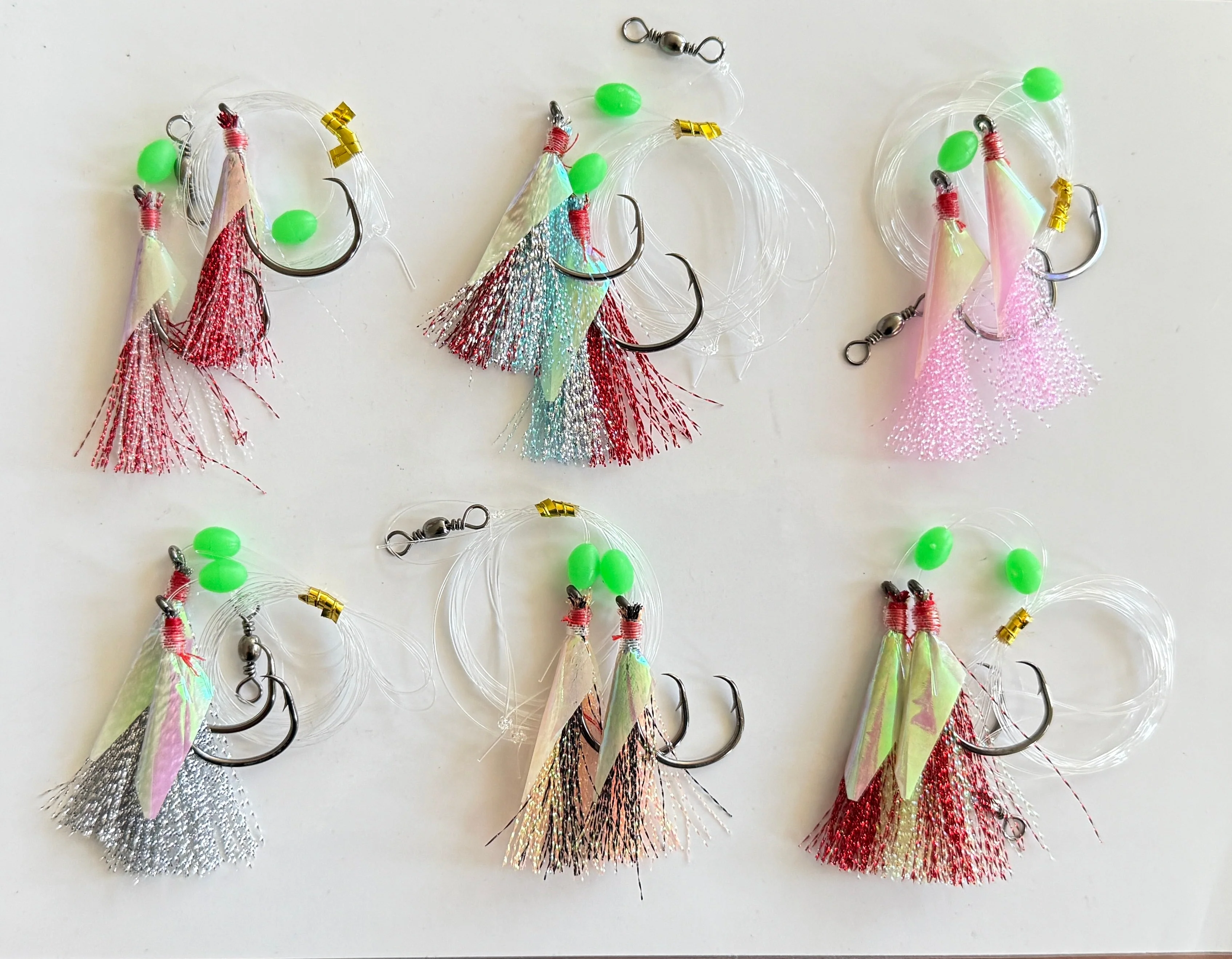 Custom Designed Snapper Fishing Rigs in Size 5/0 or 6/0 Octopus Circle Hook