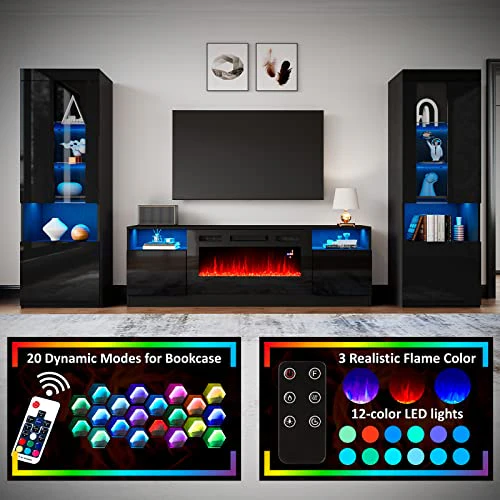 Fireplace TV Stand with 36