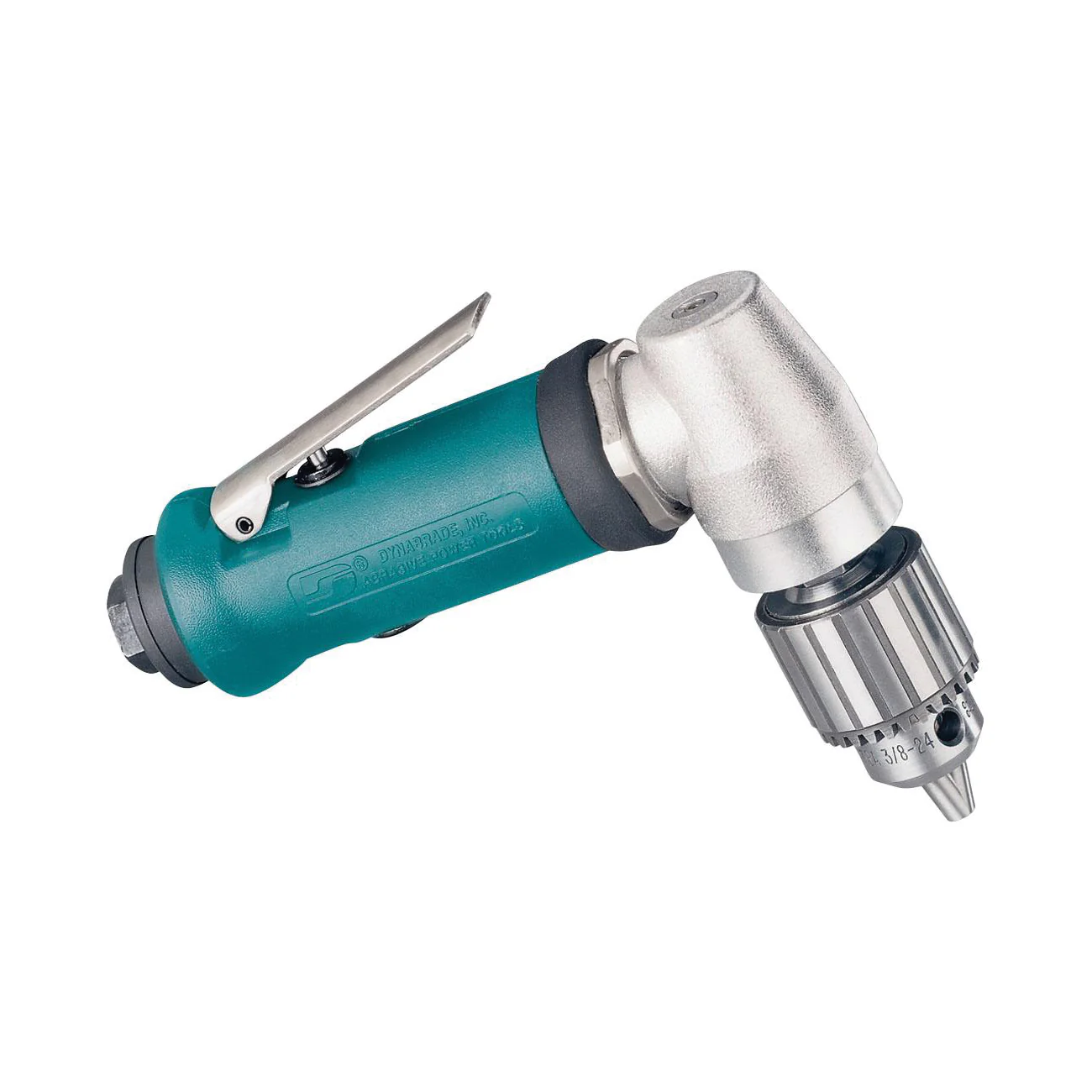 Dynabrade 53048  ~  1/4 Inch Drill Right Angle .4 Hp 20000 Rpm Geared Rear Exhaust Standard Muffler Jacobs
