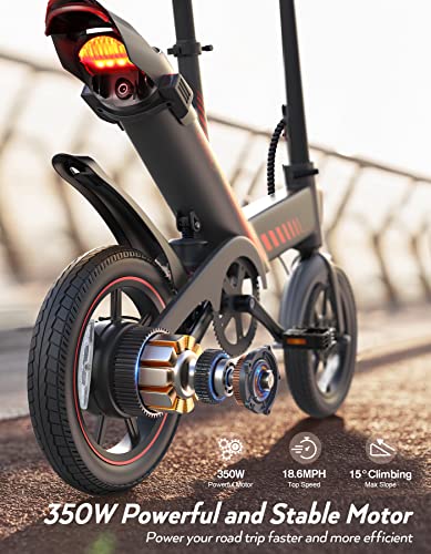 2025 Vouwbare Elektrische Fiets Sailnovo 14'' voor Volwassenen en Tieners, met Ingebouwde Lithium-Ion Batterij