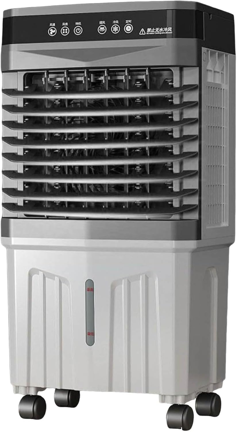 Klimaanlage Verdunstungskühler 3 in 1 mit 12H Timer, 3 Modi, 3 Geschwindigkeiten, 120° Oszillation, geräuscharm, großer Wassertank für Home Office Schlafzimmer