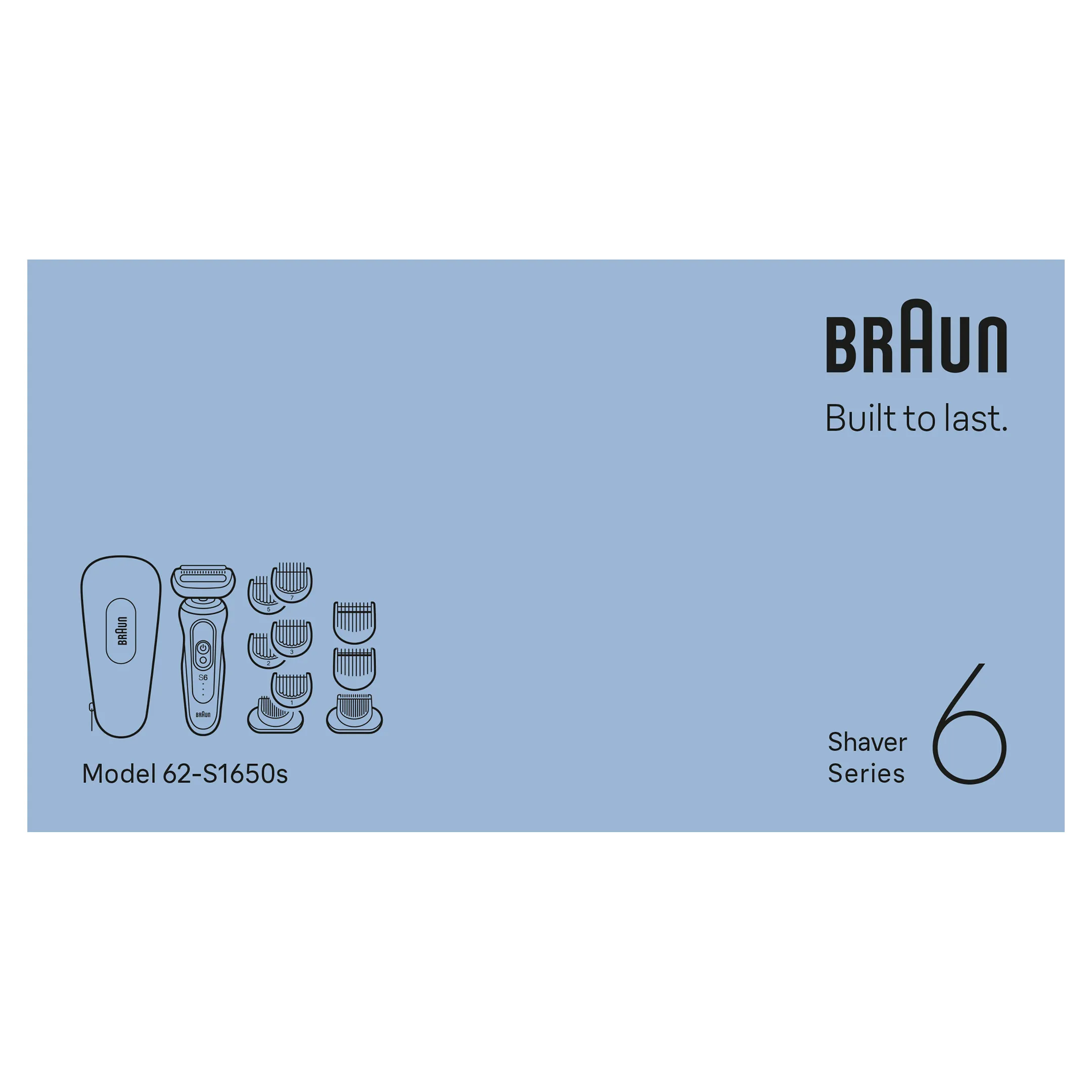 Braun Elektrisch scheerapparaat Series 6 62-S1650s