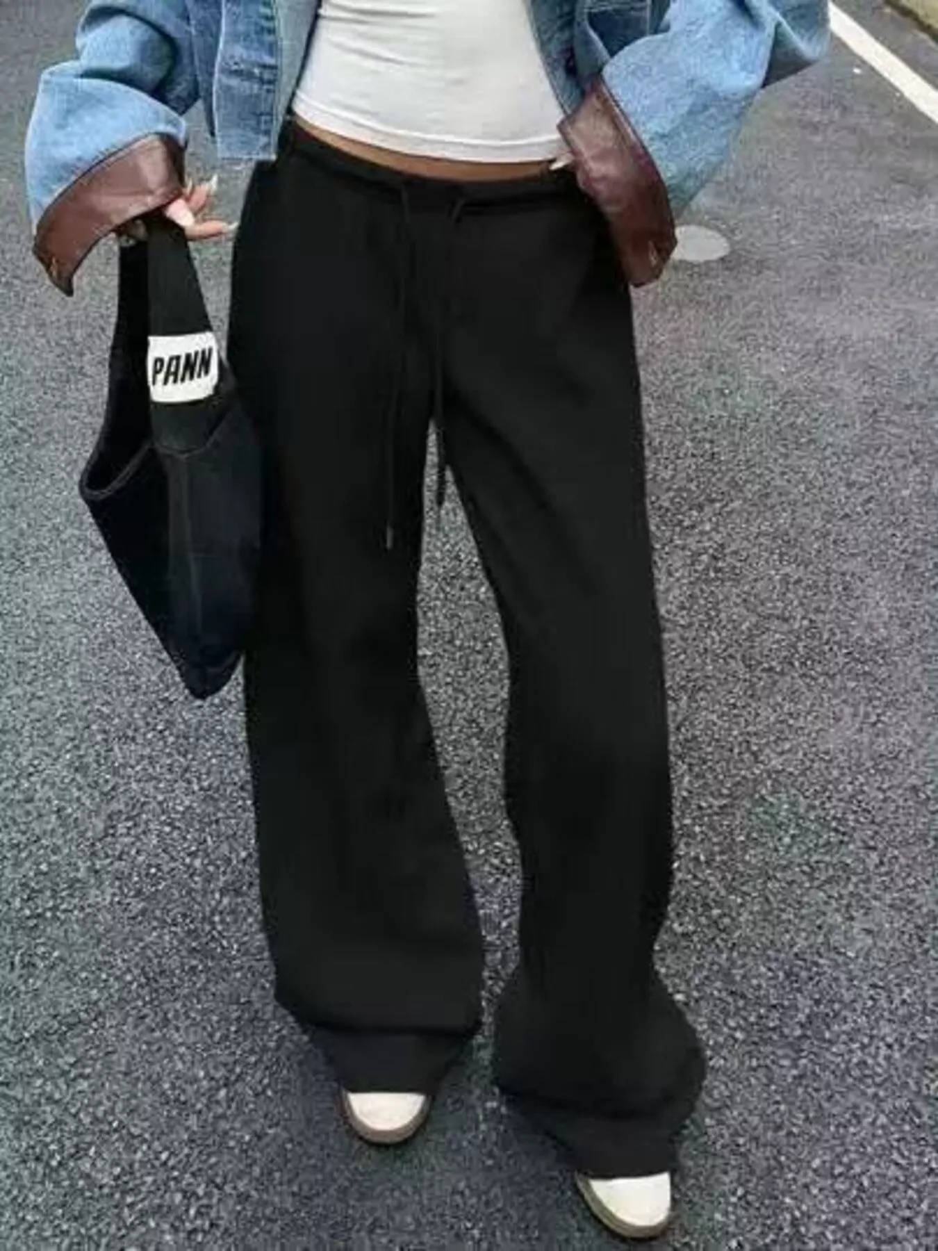 Wide Leg Drawstring Sweatpants