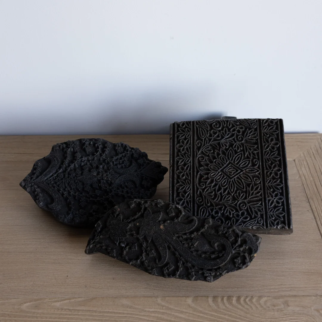 Vintage Wooden Printing Block Stamps