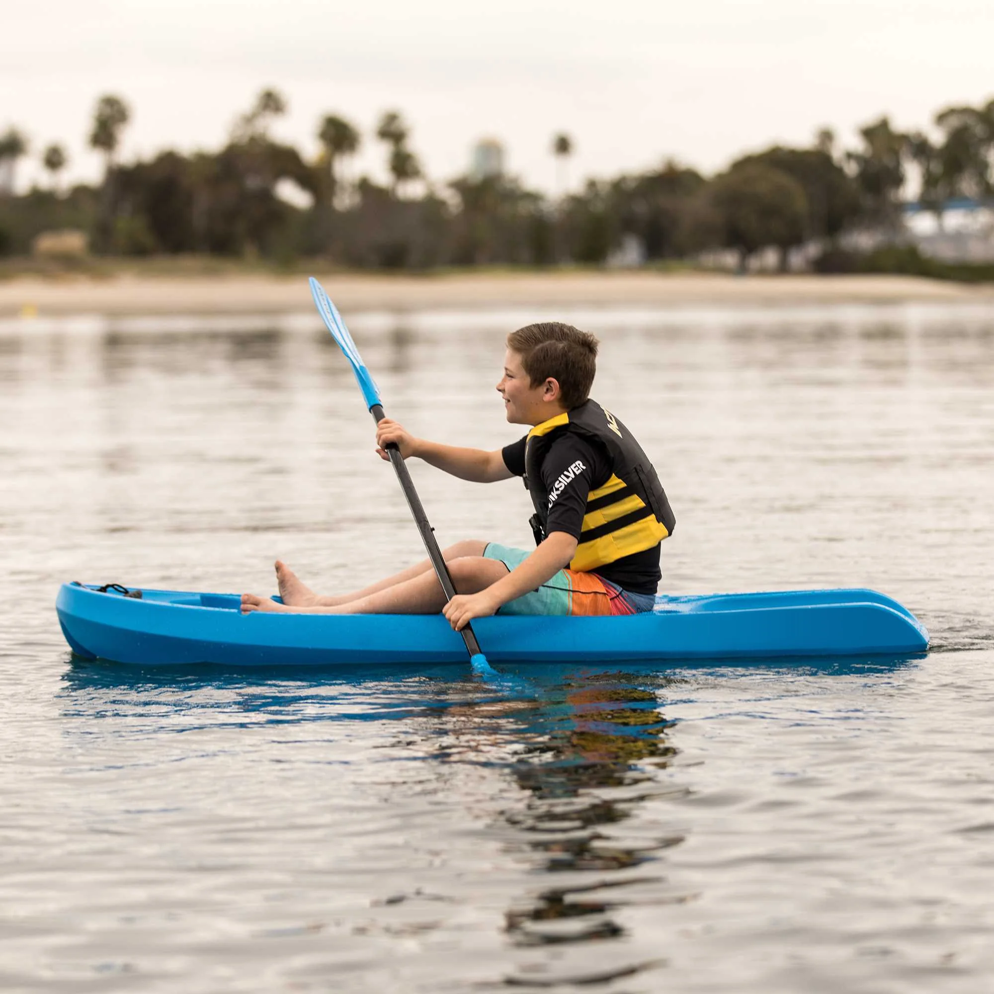 Lifetime Recruit 6.5 ft Youth Sit-on-Top Kayak, Lime Green (90765)