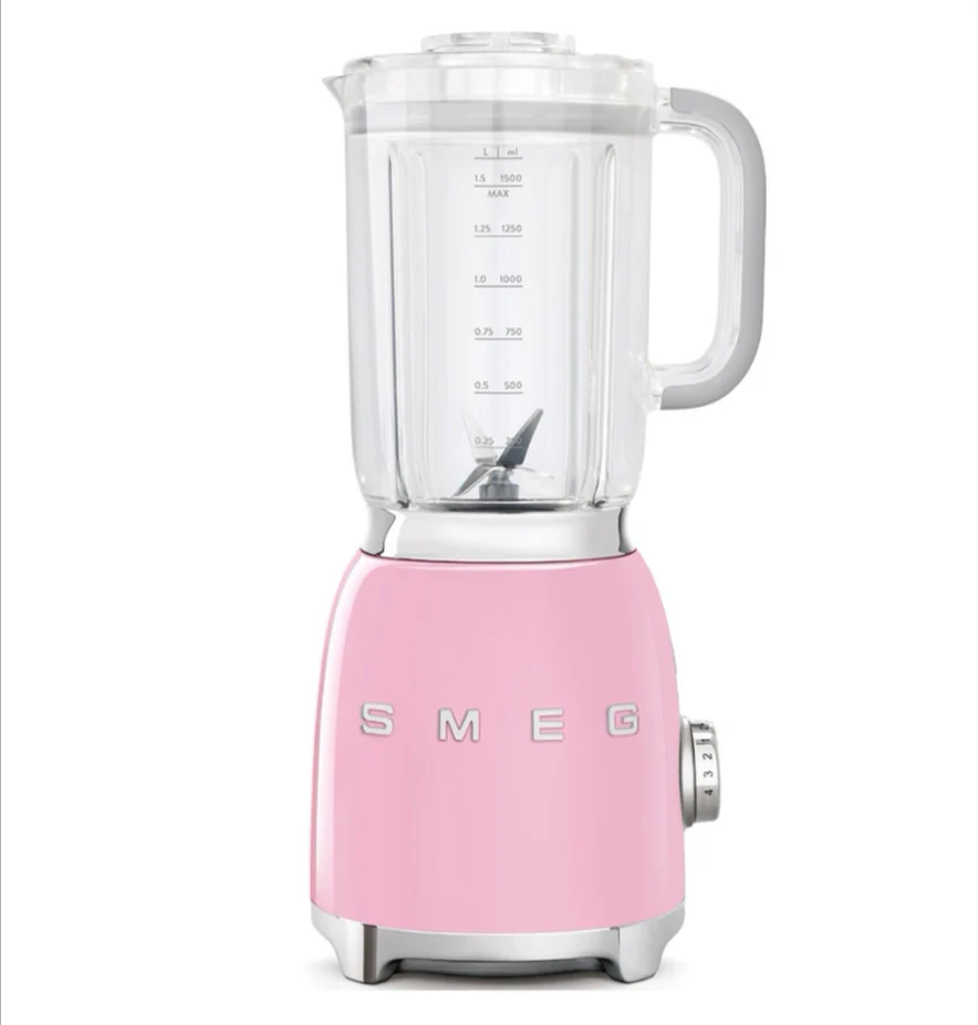 Smeg Frullatore Rosa – Design Anni ’50, Modello BLF01PKEU
