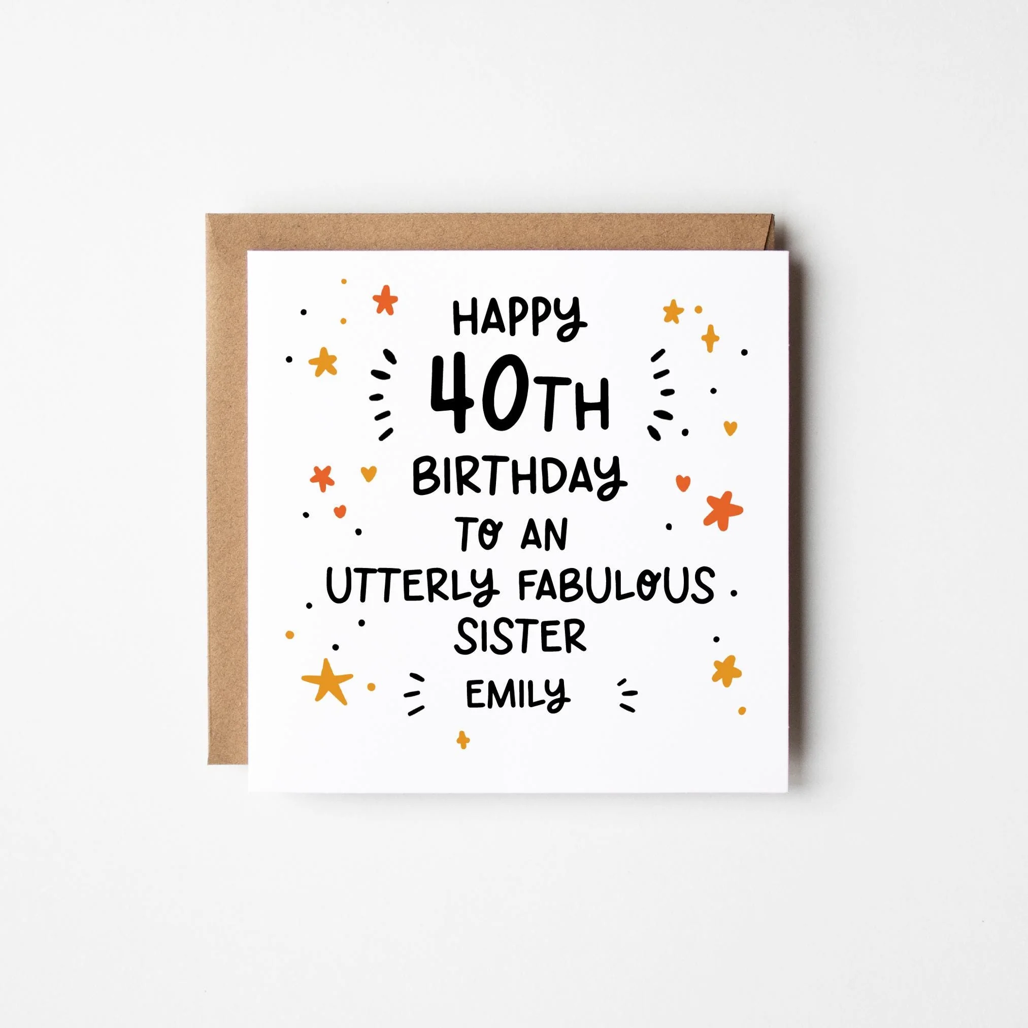 Utterly Fabulous X 40th Birthday Card ? Personalised 40th Birthday Card ? Personalised Birthday Card 40th Birthday ?