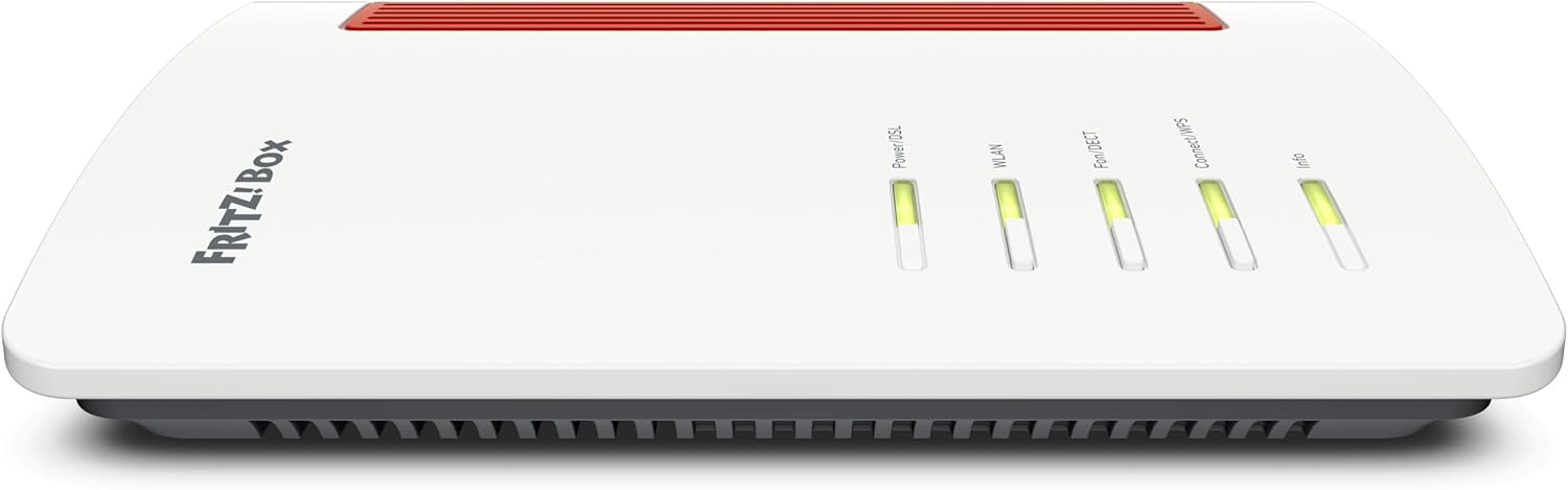 FRITZ!Box 7690, Modem Router Wi-Fi 7 Dual Band (2.4 GHz, 5 GHz) fino a 7.000 Mbit/s, per FTTC VDSL FTTH con ONT, 1x Wan 2,5 Gb, 1X Lan 2,5 Gb, 2X Lan Gb
