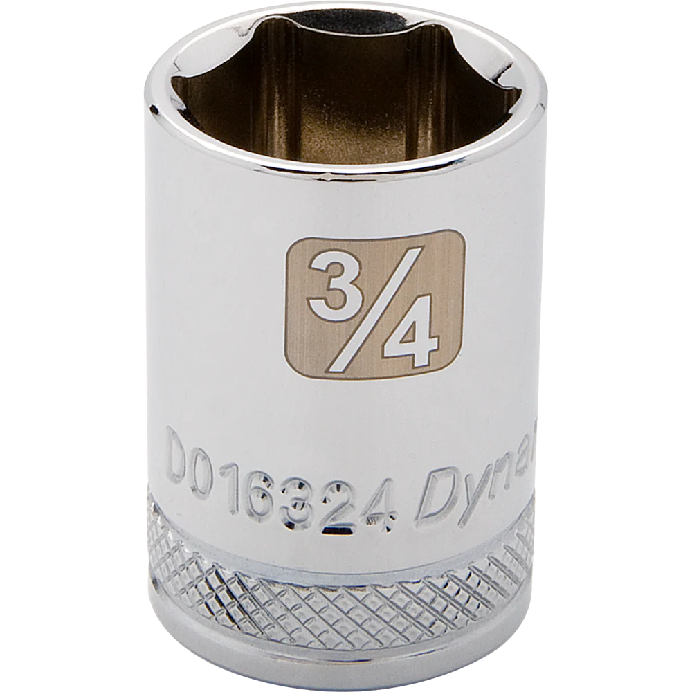 Dynamic D016312  ~  1/2 Inch Drive 6 Point 3/8 Inch Chrome Socket