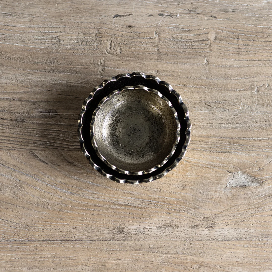 Gold Scallop Bowls