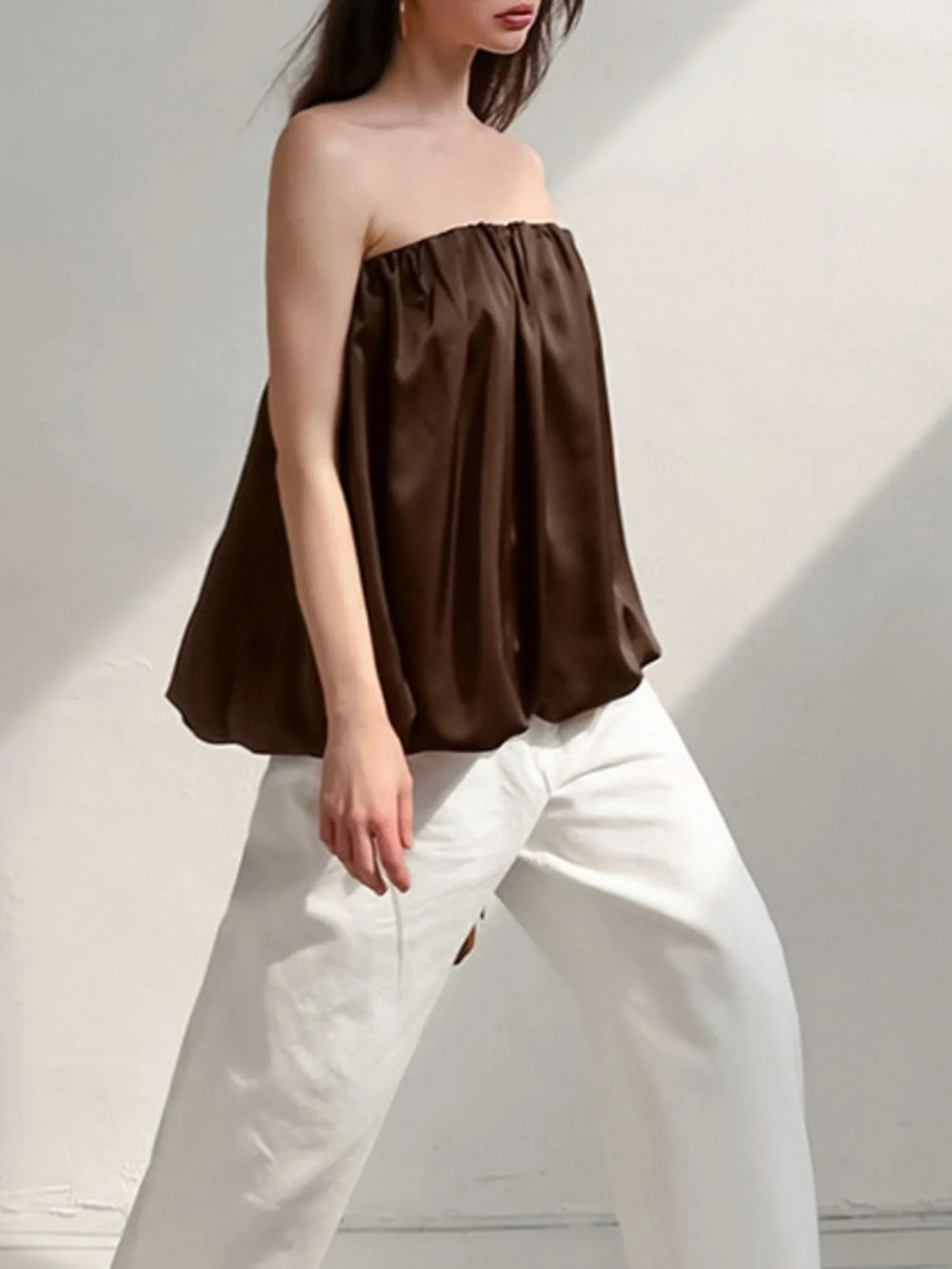 Bubble Hem Tube Top