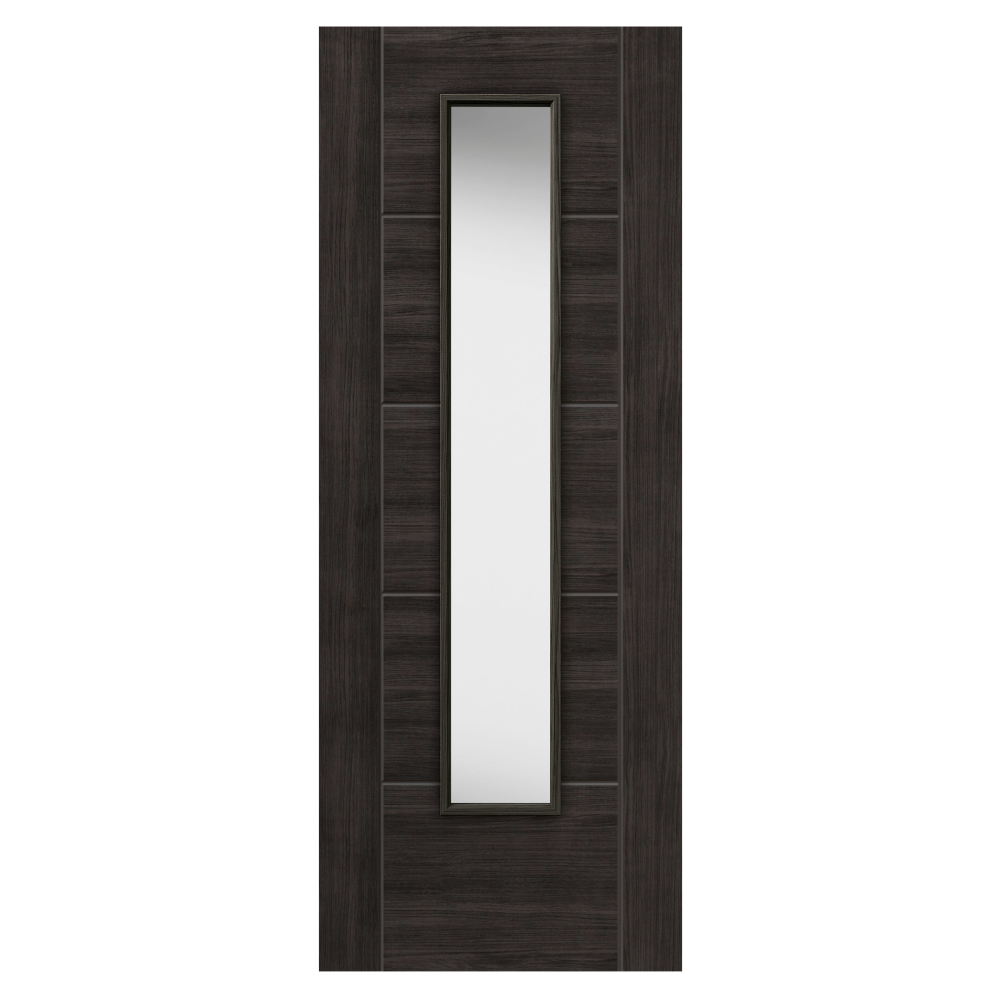 J B Kind Tigris Cinza Glazed Laminate Internal Door