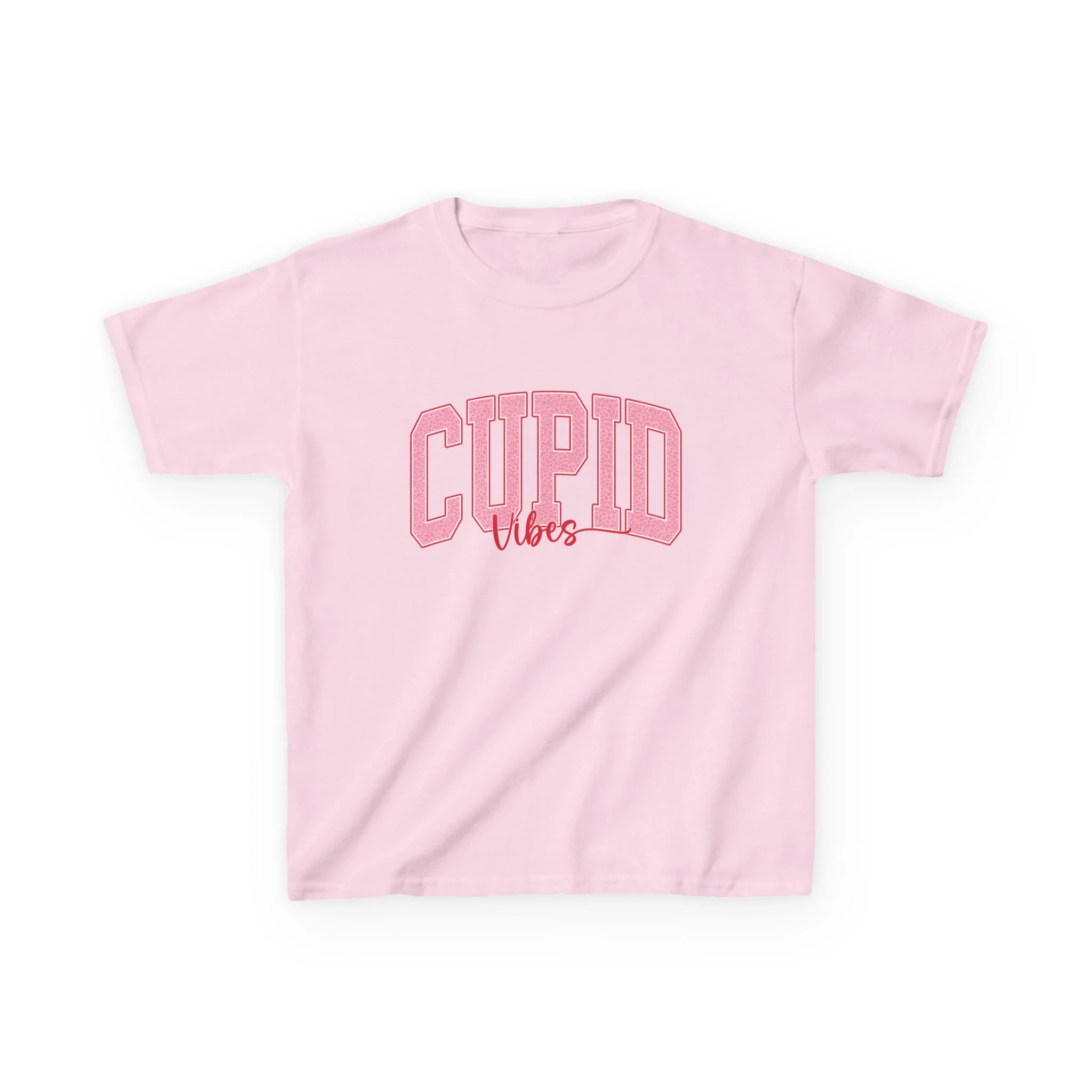 Cupid Vibes Kids Tee | Pink Valentine Shirt