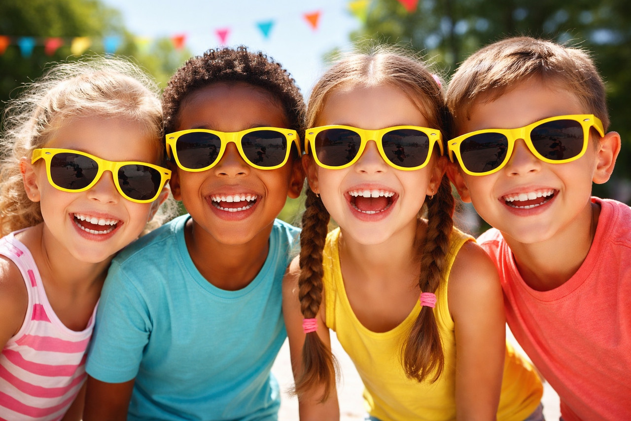 Kids Yellow Sunglasses Ages 3-9 | 400