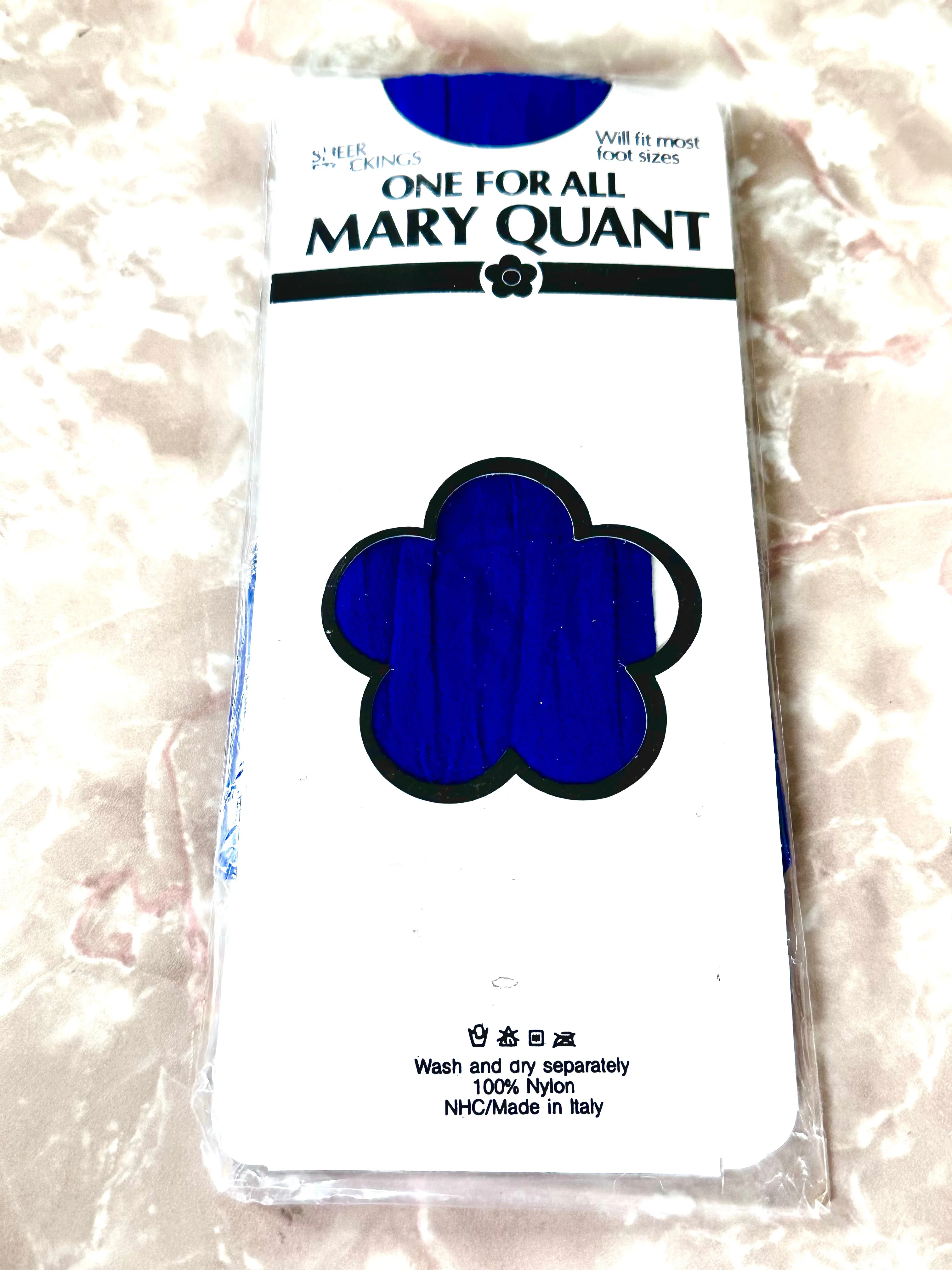 1960s Mary Quant Electric Blue Stockings
