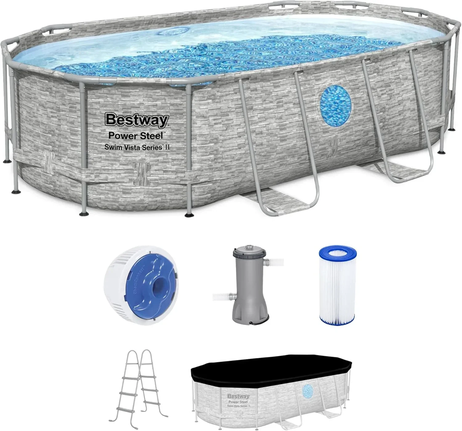Power Steel Swim Vista Series II 14' x 8' 2