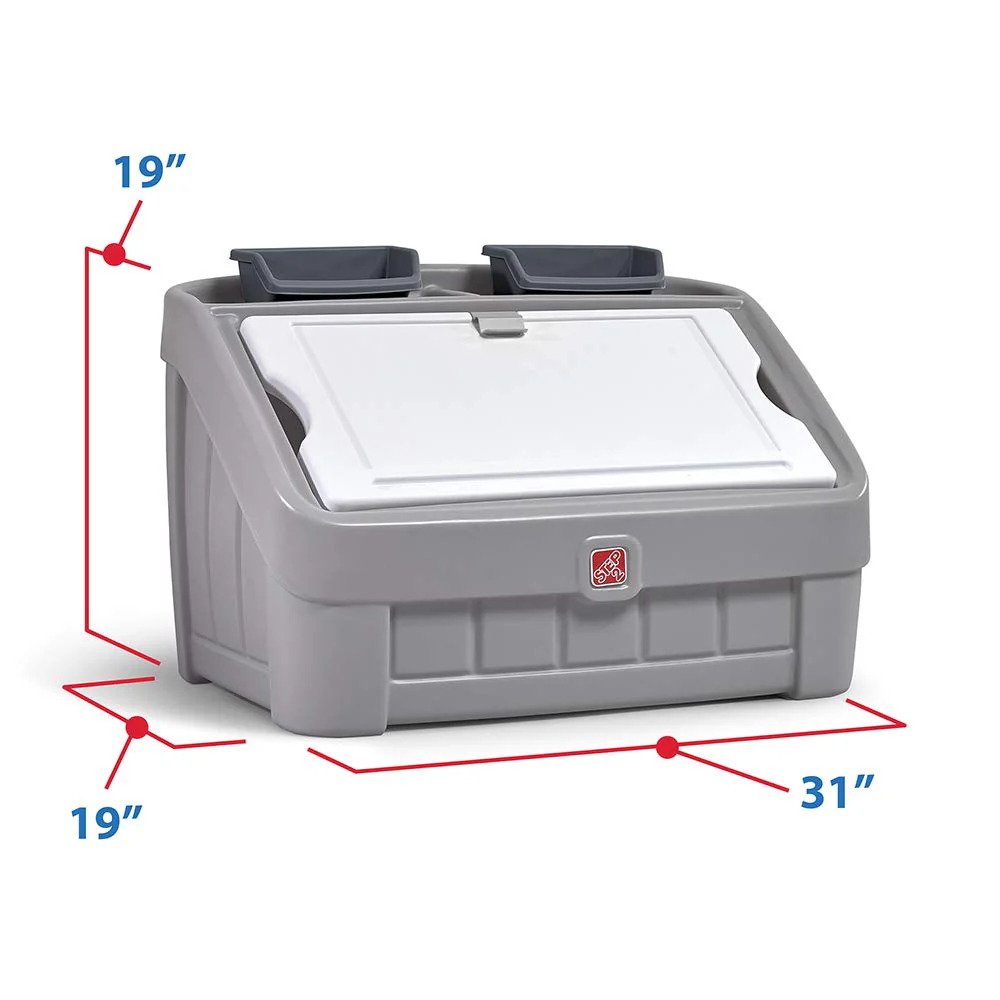 Step2 2-in-1 Toy Box and Easel Lid for Kids