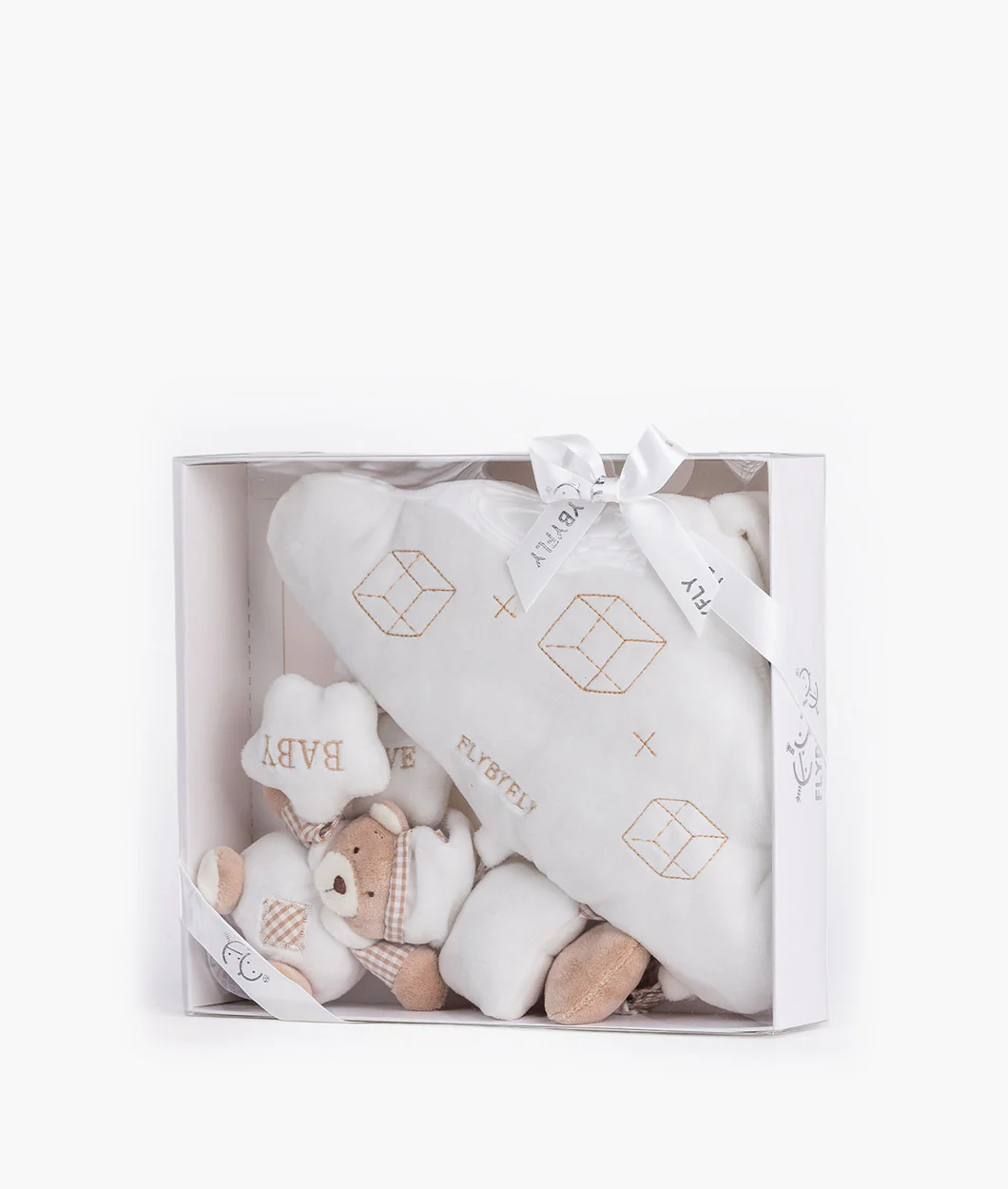 Bear & Cloud Activity Toy | White & Beige