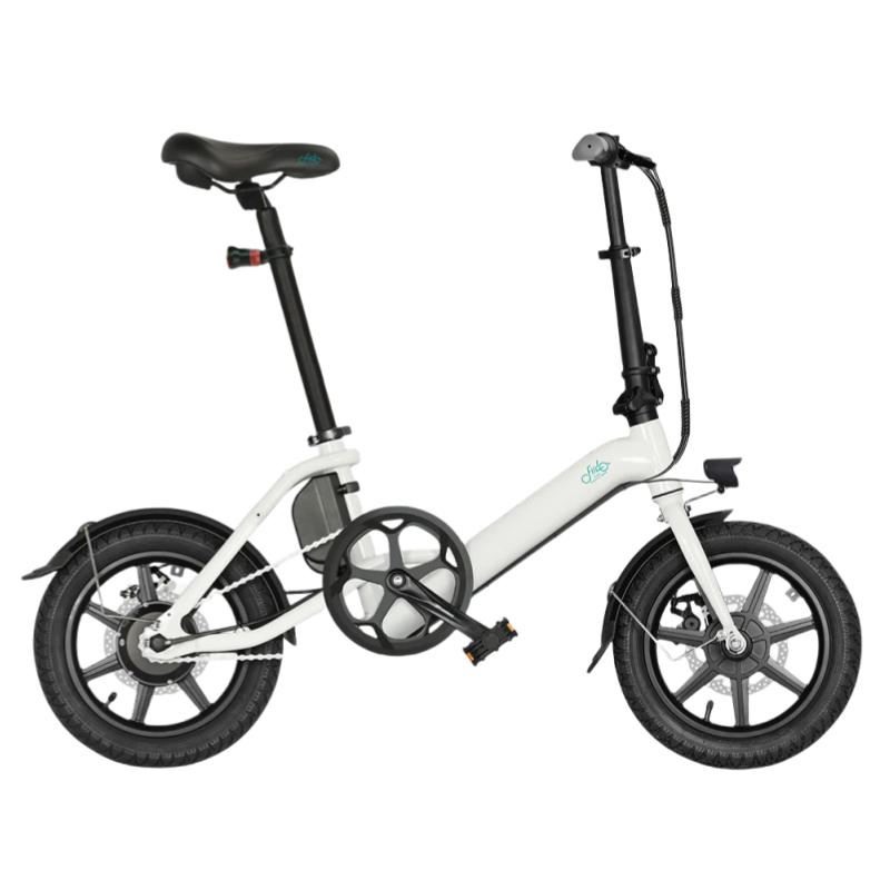 2025 Fiido D3 Pro Mini elektrische fiets C Compacte e-bike voor stad & woon-werkverkeer, 250W motor, opvouwbaar