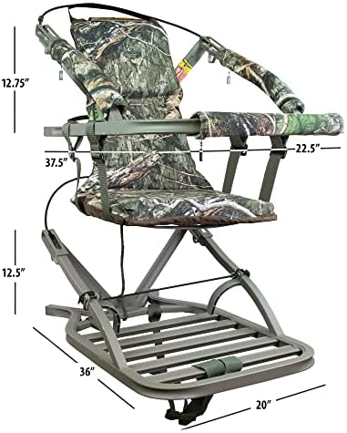 Summit Viper SD Climbing Treestand �� Lightweight Aluminum, Foam Padded Seat, 300 lbs Capacity, Includes Safety Harness