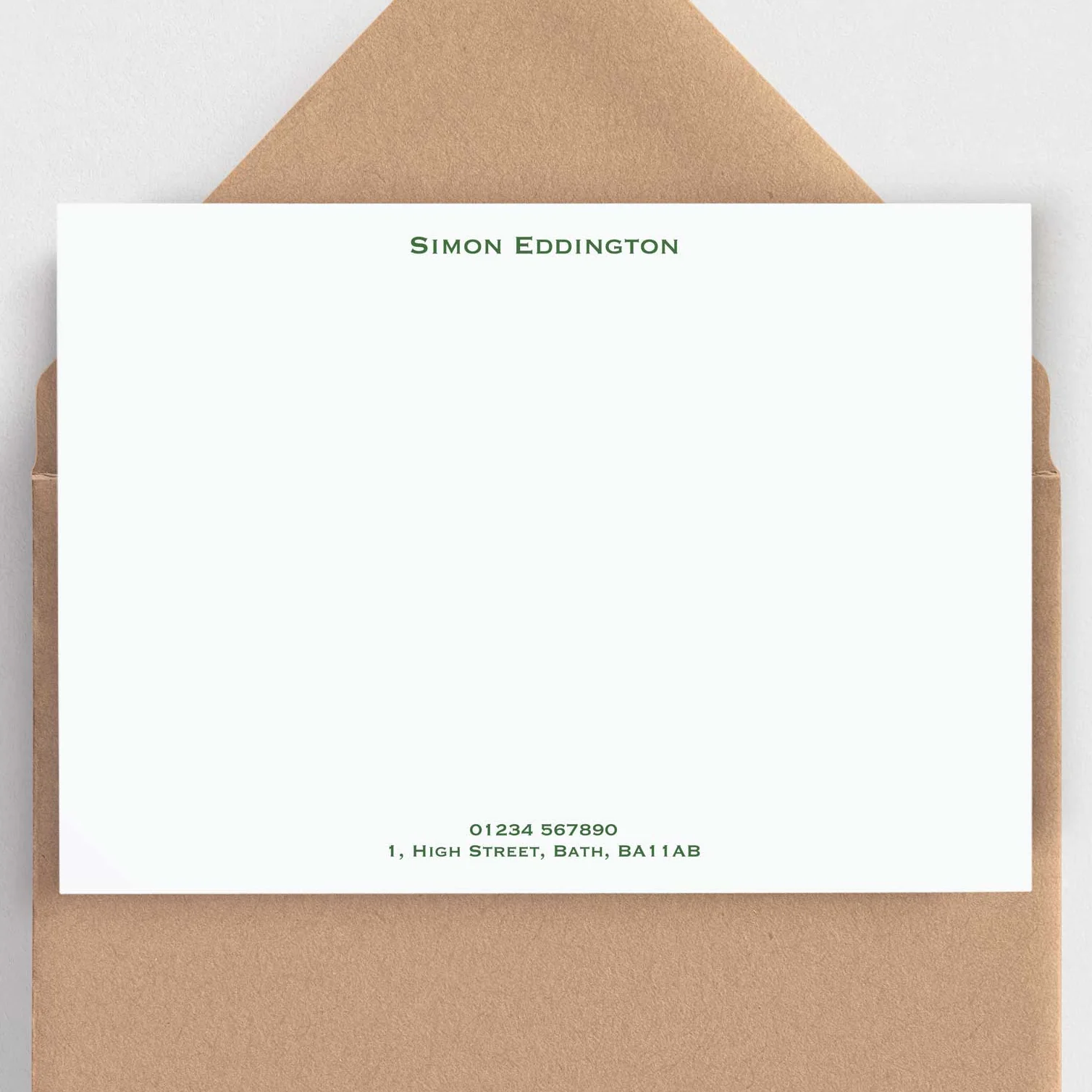 Classic Personalised Note Cards