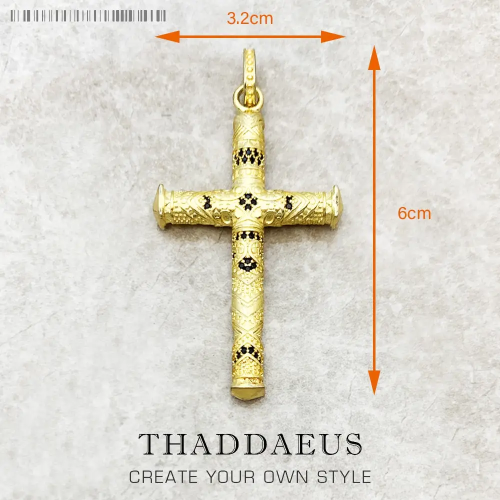 Majestic Cross Pendant | Sterling Silver Necklace Charm | Gift For Her