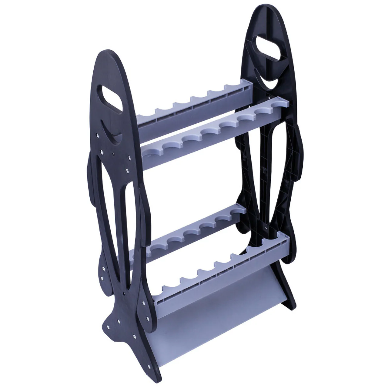 Rod Storage Stand Fish Shaped Hold Up To 16 Rods