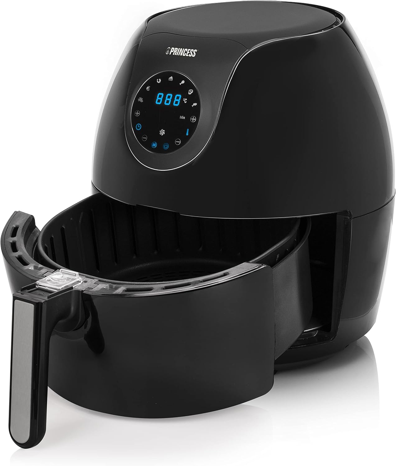 Princess Deluxe Oven Air Fryer - 11L - 1800W - Digital Touch Screen - 10 Preset Programs - Poultry and Basket Included - Stainless Steel - 182075