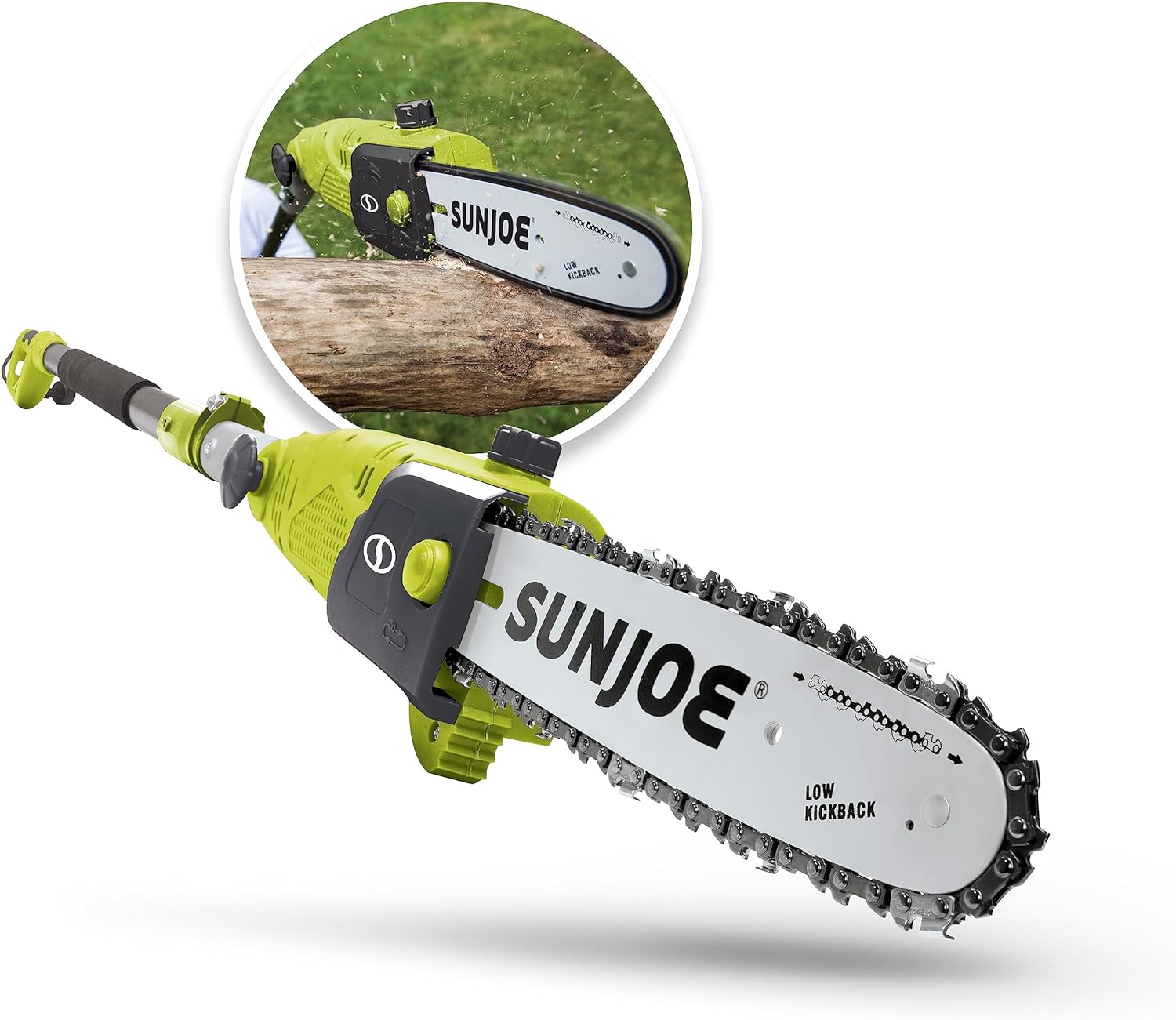 2025 Sun Joe SWJ803E Elektrische Zagen van de Post Multi-positie 10 Inch en 8.0 Amp��re, Groen
