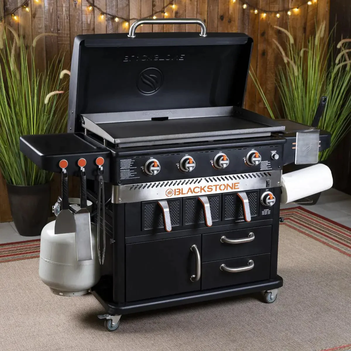 Blackstone 4-burner hob and air fryer combination – 36 inch