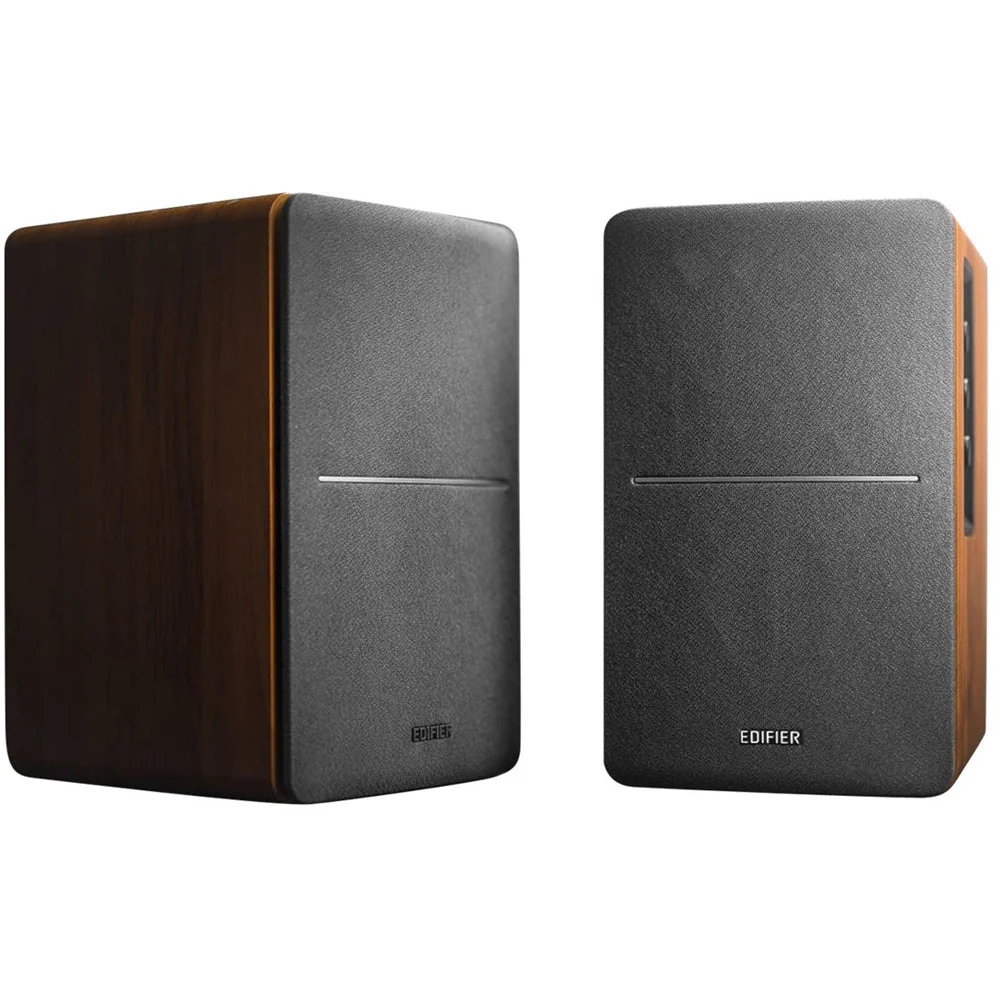 Edifier - R1280DB Bluetoothos aktív polcsugárzók, számítógép hangszórók - 42W RMS optikai bemenet - Vezeték nélküli stúdió monitorok - Barna