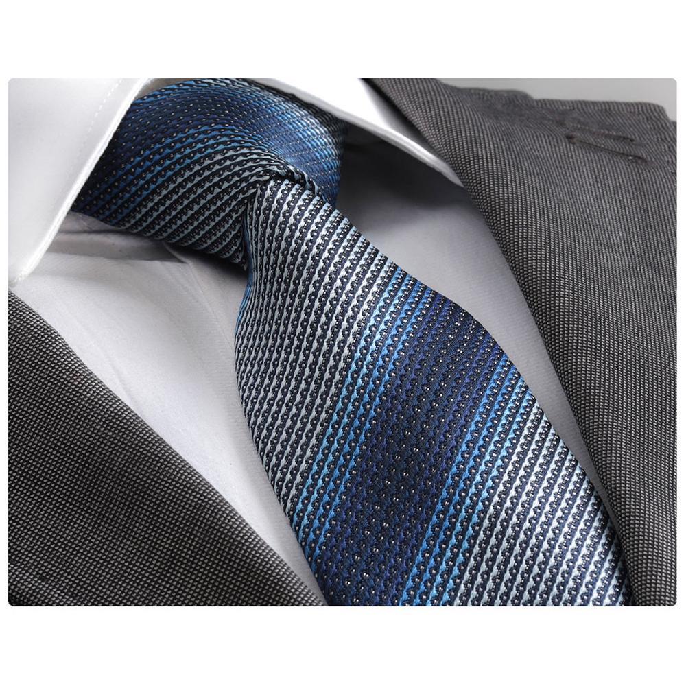 Tri Shades Blue, Men's Premium Neck Tie