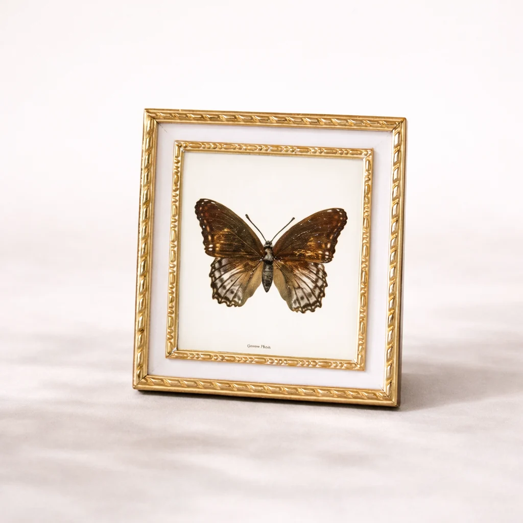 Pale Pink & Gold Square Photo Frame