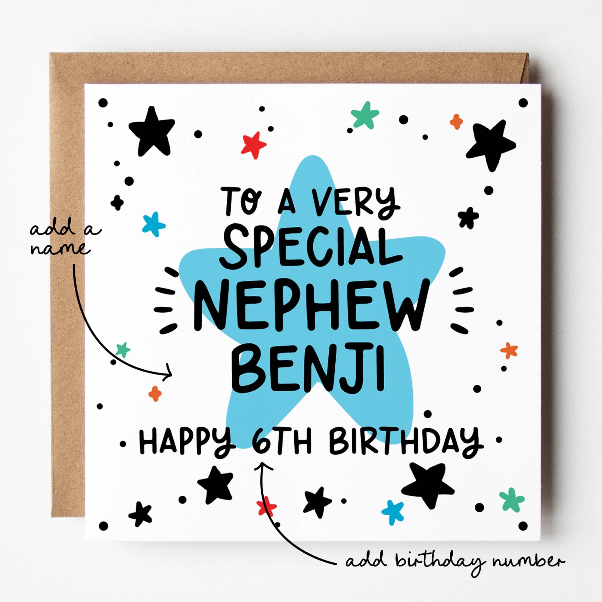 Nephew Birthday Card a?�� Birthday Number Card for Nephew a?�� Birthday Card For Nephew a?�� Birthday Card a?��
