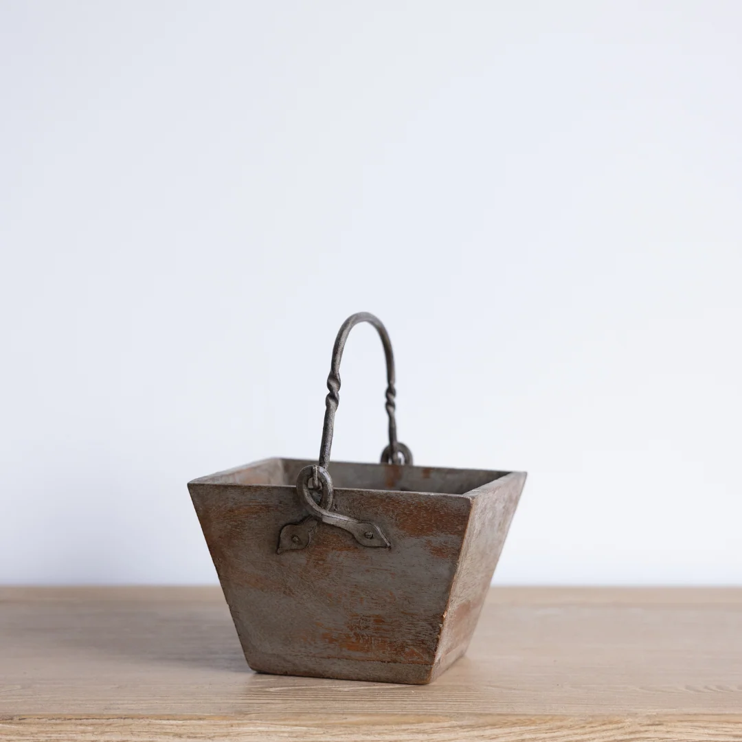 Vintage Wooden Bucket