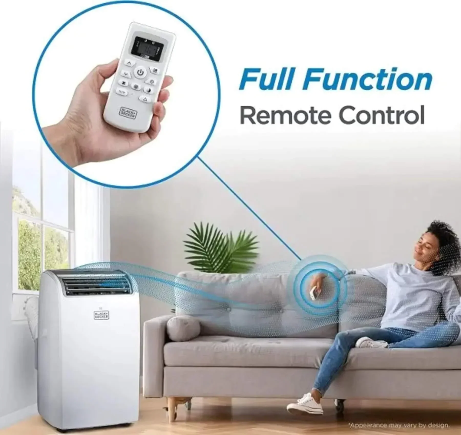 BLACK+DECKER Air Conditioner 14,000 BTU Air Conditioner Portable for Room up to 700 Sq. Ft.