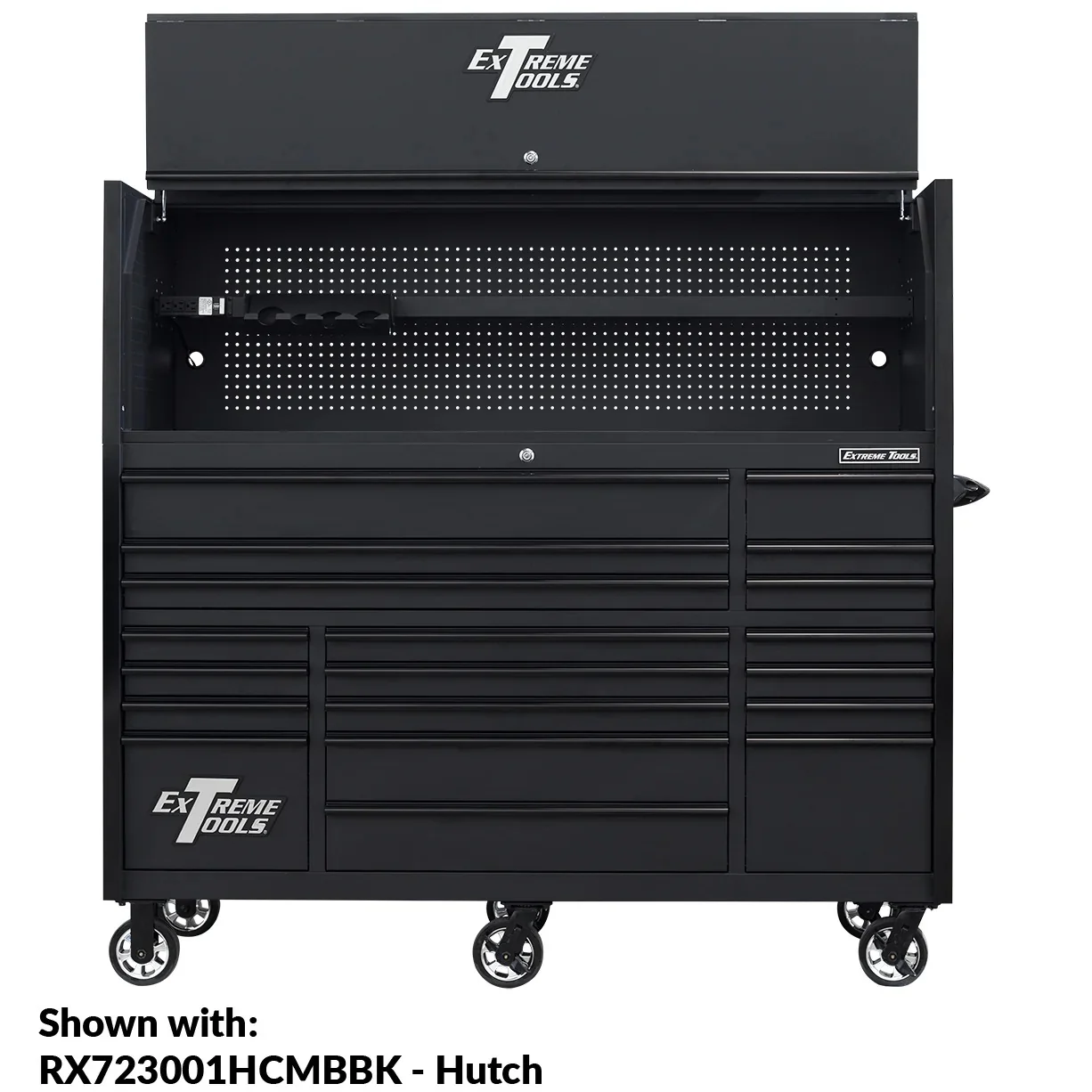 Extreme Tools RX250 Series 72-inch x 30-inch Rolling Cart – 19 Drawers – 250 lb Drawer Slides