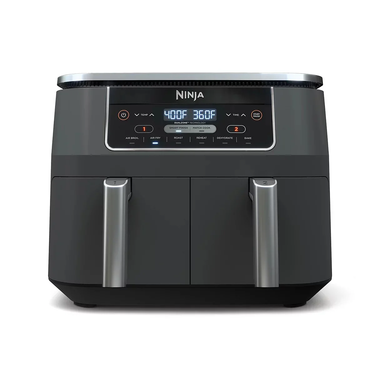 Ninja Foodi 8 literes Original Dualzone, kétkosaras légkeveréses sütő 6 funkcióval