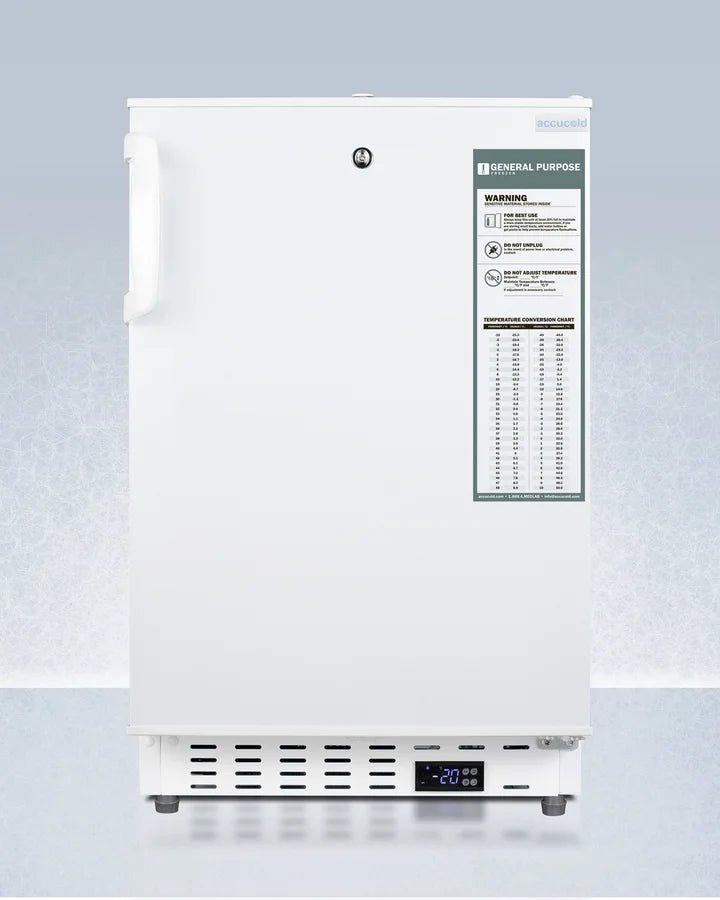 20′′ Wide Built-In Vaccine All-Freezer, ADA Compliant