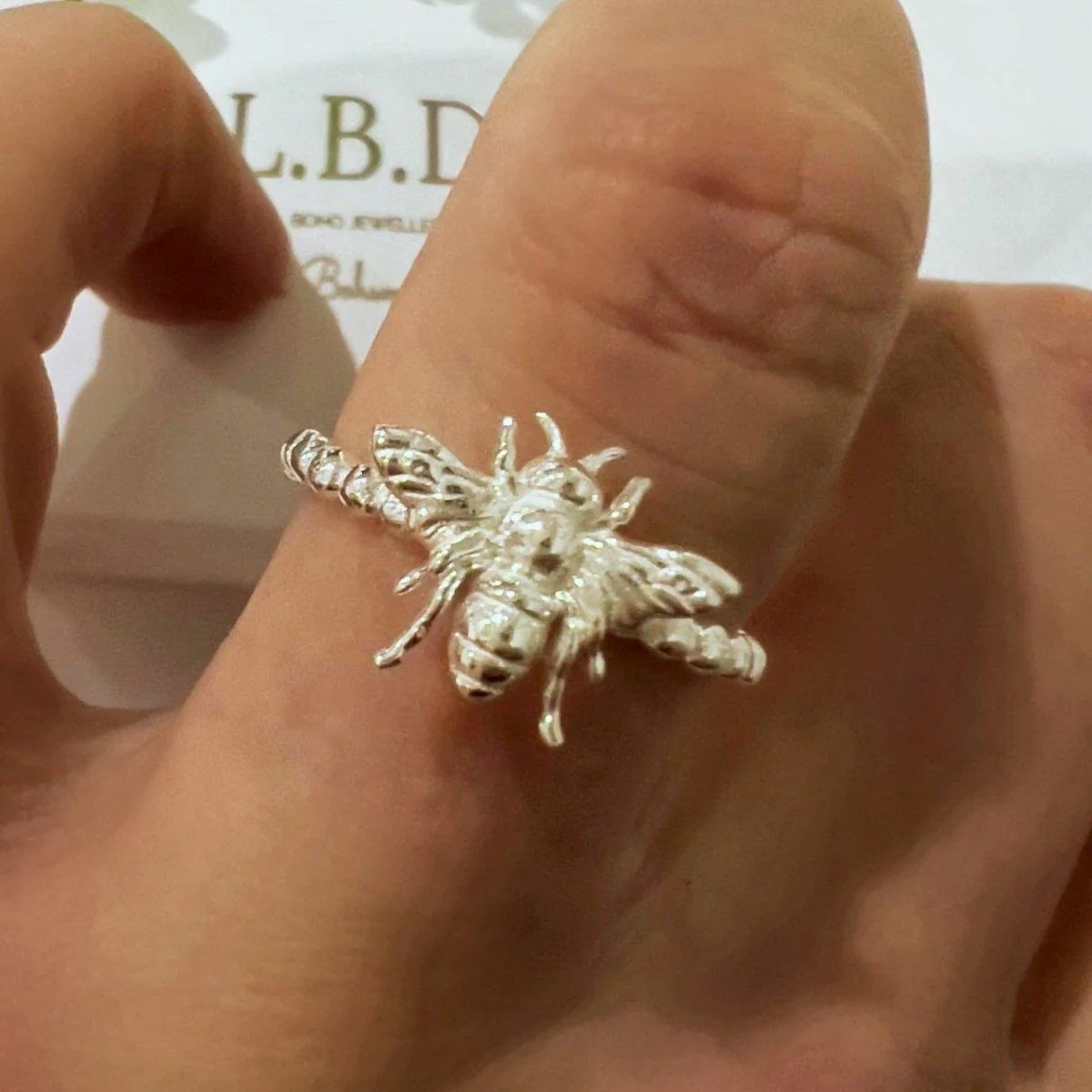 Laihas Bee-autiful Sterling Silver Bee Ring