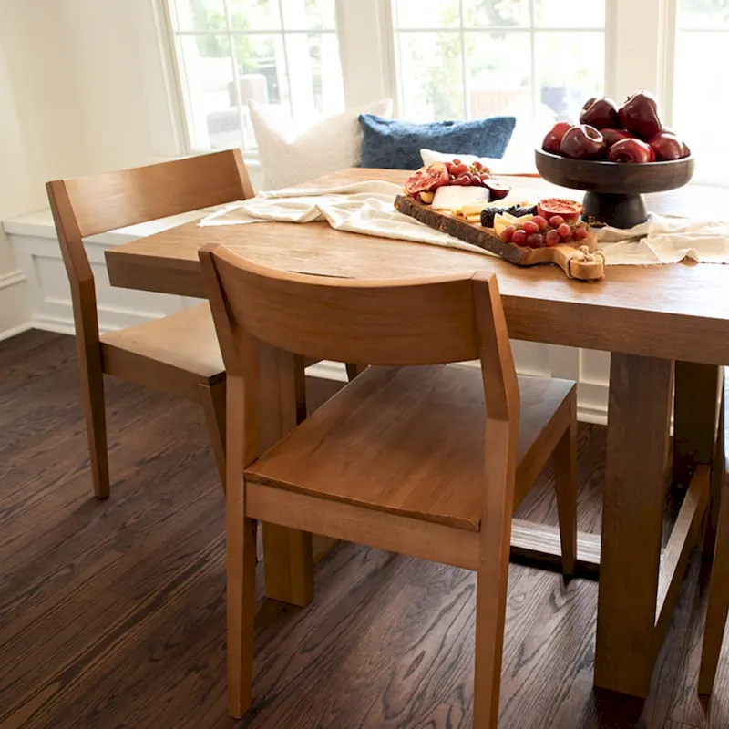 Plank and Beam Modern Solid Wood Dining Chair