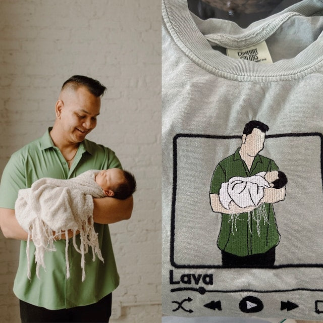 Vaderdagcadeau | StitchPortrait | Maak van je foto een draagbare herinnering