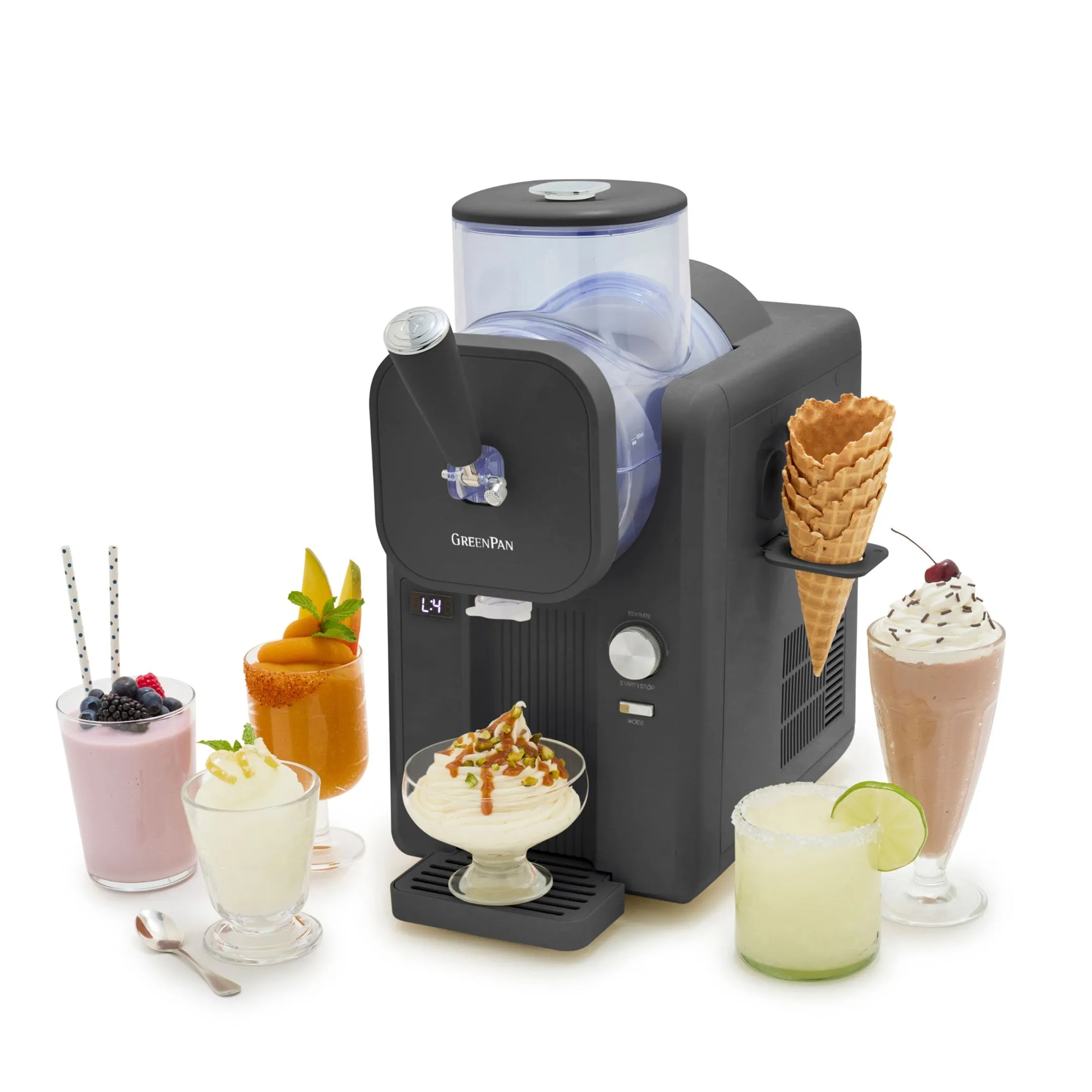 GreenPan Ijsmachine Softijs & Frozen Drinks - 1,87L