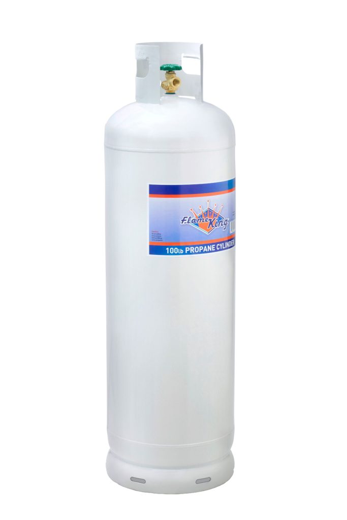 2025 100 lb Steel Propane Cylinder with OPD Valve, DOT Approved, Rust-Resistant, for Grills & Heaters