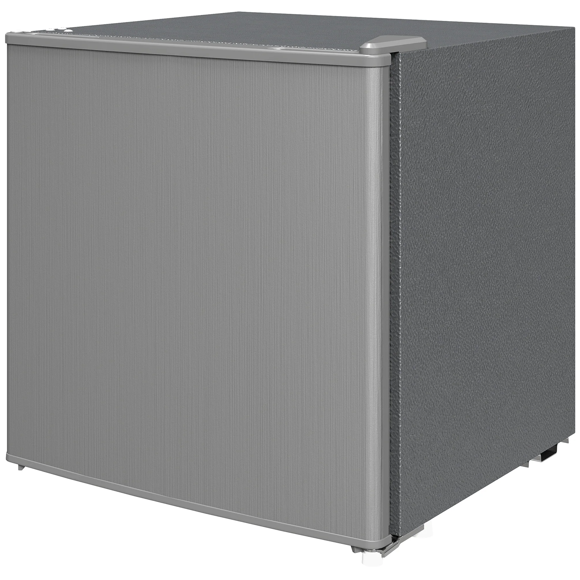 HOMCOM Mini-Vriezer 35 L, Electrische Vriesbox, Vrijstaand 161W, Mini Diepvrieskist 47 x 44,2 x 48,8 cm, Grijs