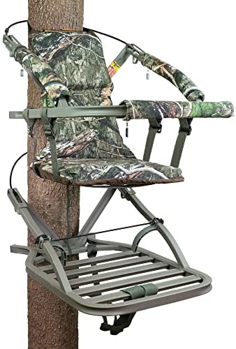 Summit Viper SD Climbing Treestand �� Lightweight Aluminum, Foam Padded Seat, 300 lbs Capacity, Includes Safety Harness