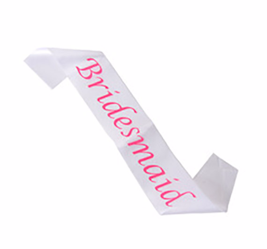 Wedding Sashes, Personalized For Bridal Party, Wedding Party, Bachelorette, Prom or Homecoming Satin Quality 60