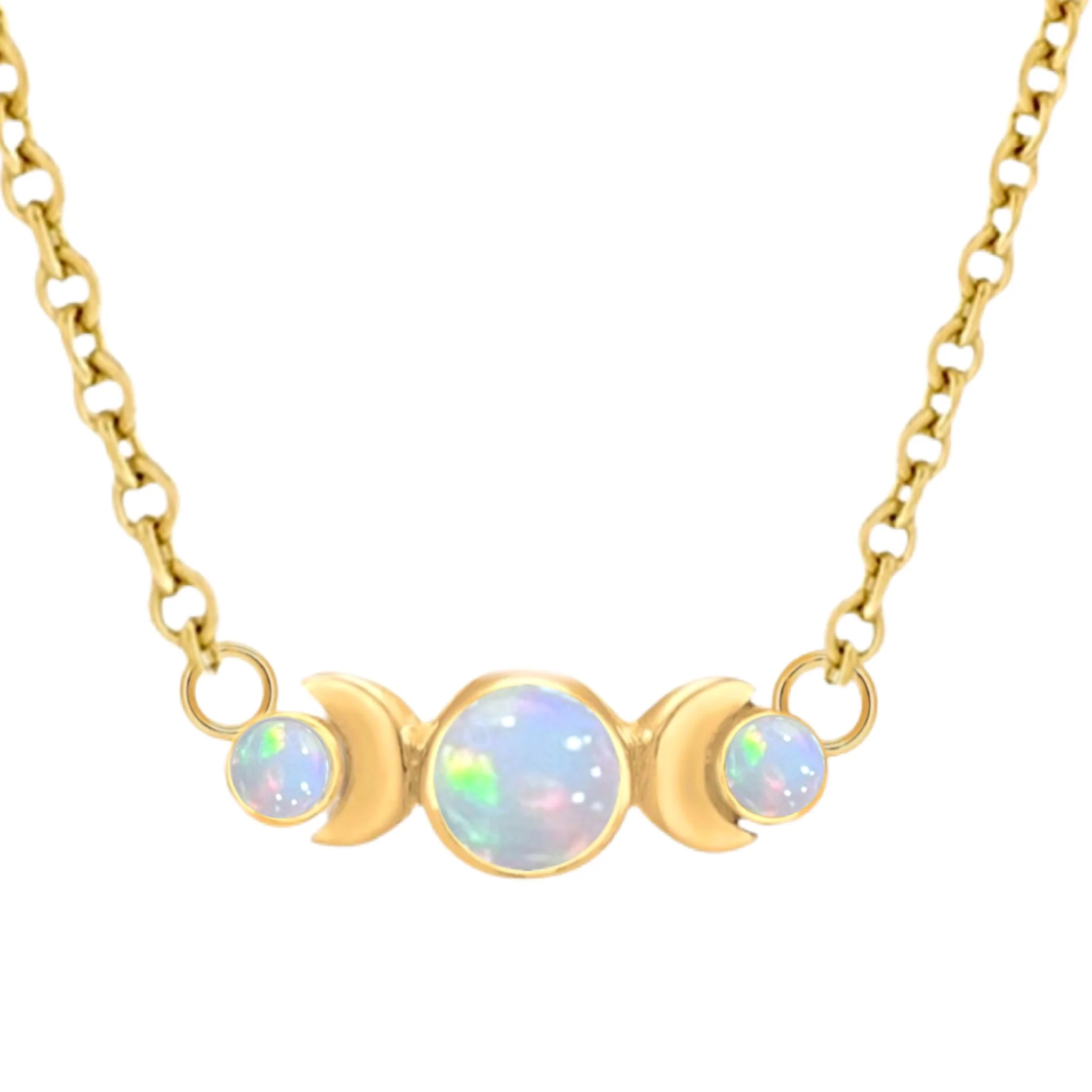 Laihas Moon Tribe Gold Opal Necklace