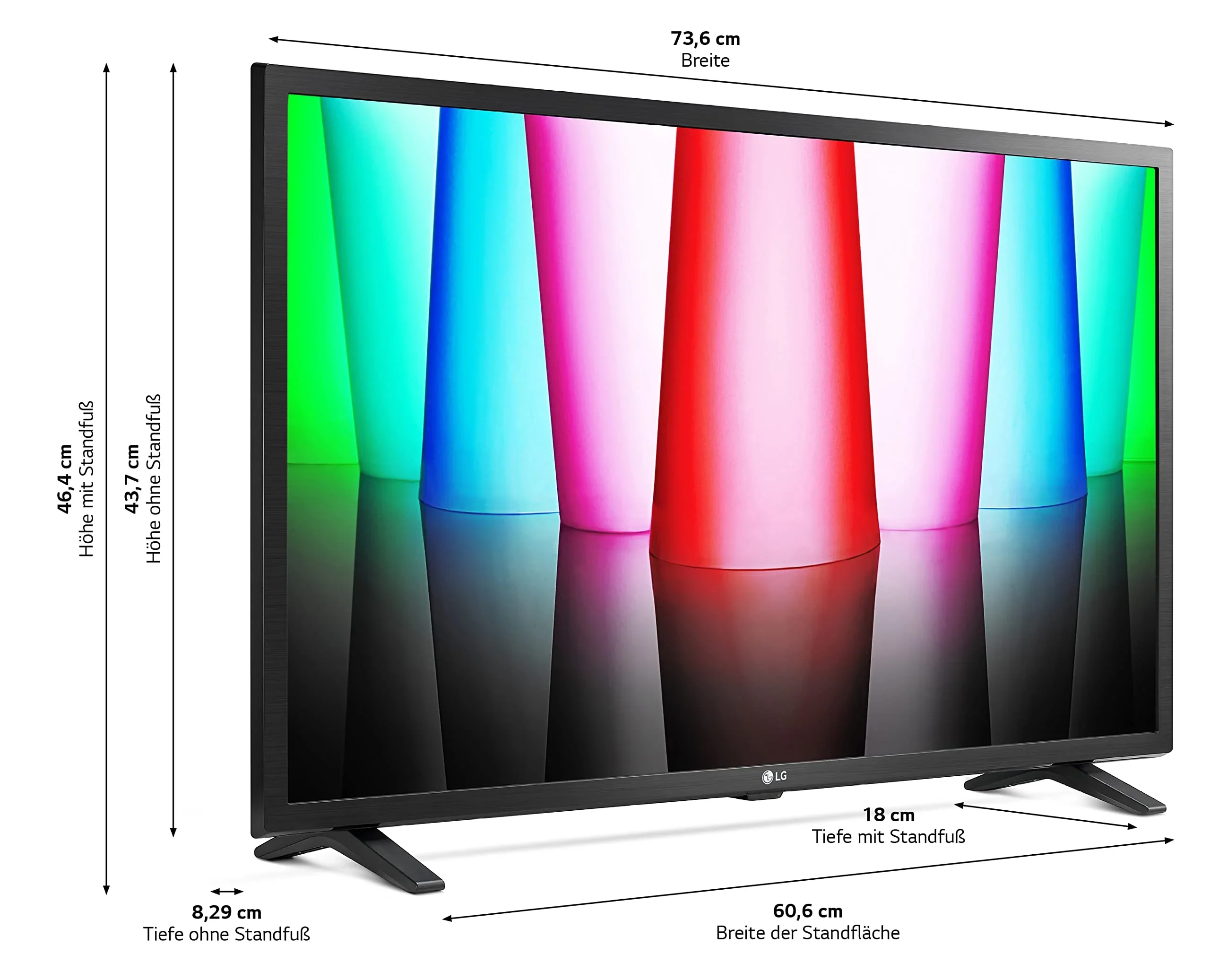 LG 32LQ63006LA TV 80 cm (32 pollici) Full HD Smart TV (Google Assistant, 60 Hz) [Modello 2022], nero